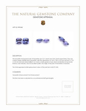 4.71 Ct.Tw.Total Carat Weight Violetish Blue Tanzanite Pair from Tanzania Appraisal