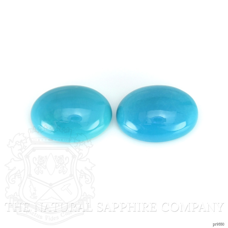 12.11 Ct.Tw. Cabochon Turquoise Pair from United States
