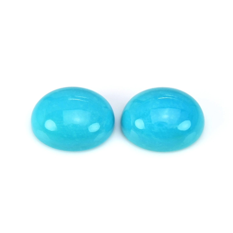 5.29 Ct.Tw. Cabochon Turquoise Pair from United States