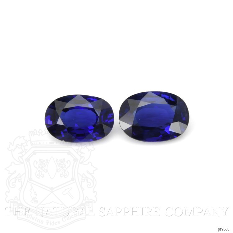 2.03 Ct.Tw. Blue Sapphire Pair from Ceylon (Sri Lanka)