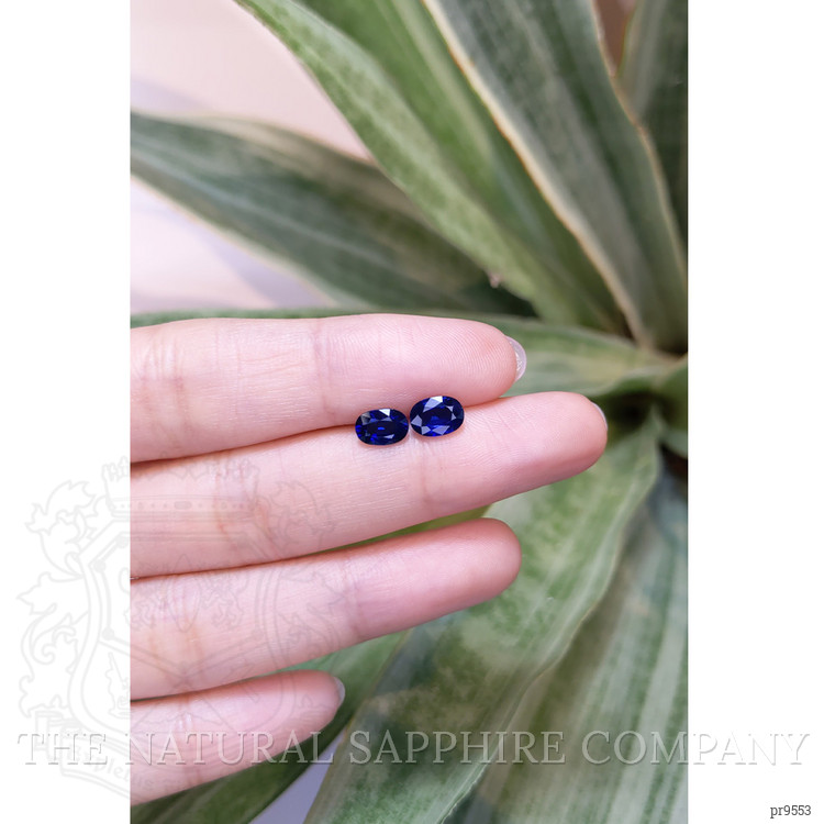 2.03 Ct.Tw. Blue Sapphire Pair from Ceylon (Sri Lanka)
