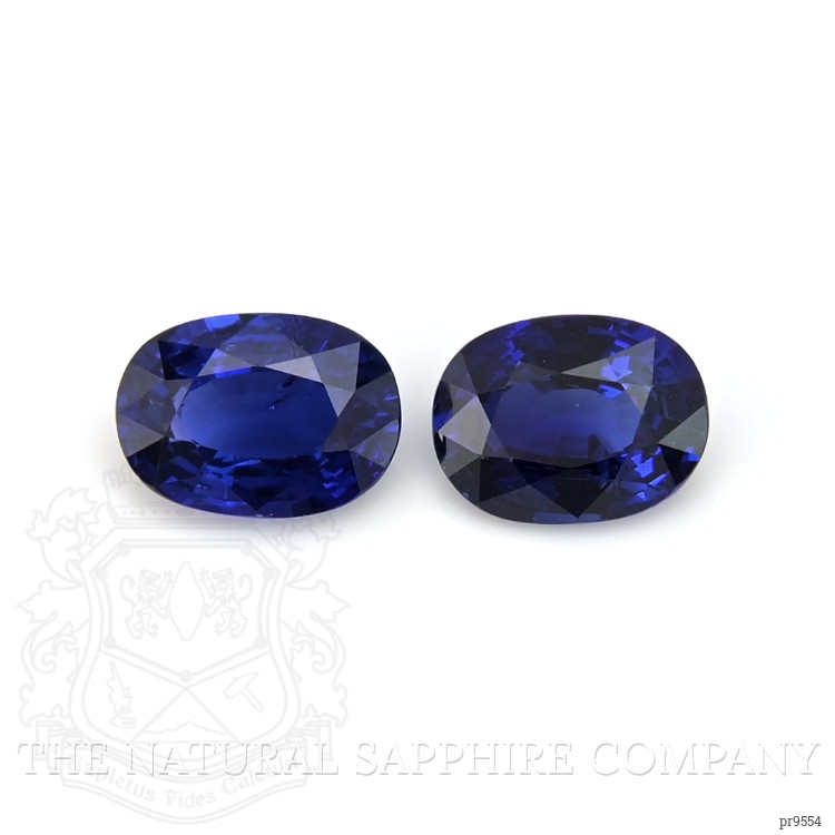 2.17 Ct.Tw. Blue Sapphire Pair from Ceylon (Sri Lanka)