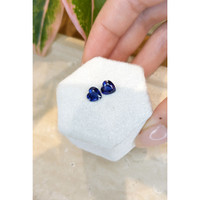 3.19&nbsp;Ct.Tw.Total Carat Weight Blue Sapphire Pair from Ceylon (Sri Lanka) Life Style