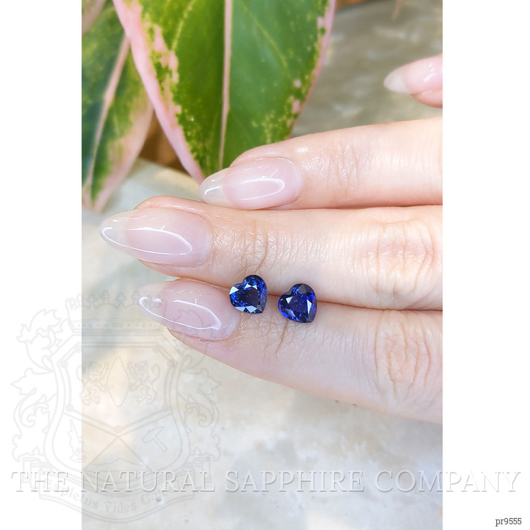 3.19 Ct.Tw. Blue Sapphire Pair from Ceylon (Sri Lanka)