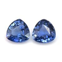1.06&nbsp;Ct.Tw.Total Carat Weight Blue Sapphire Pair from Ceylon (Sri Lanka) Video