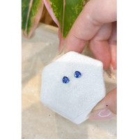 1.06&nbsp;Ct.Tw.Total Carat Weight Blue Sapphire Pair from Ceylon (Sri Lanka) Life Style