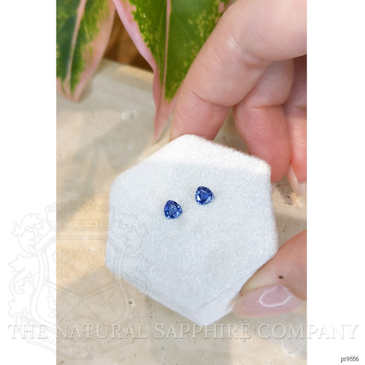 1.06 Ct.Tw. Blue Sapphire Pair from Ceylon (Sri Lanka)