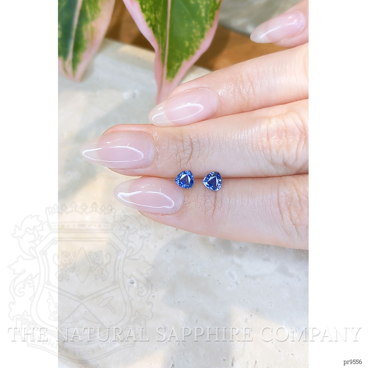 1.06 Ct.Tw. Blue Sapphire Pair from Ceylon (Sri Lanka)
