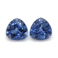 1.22&nbsp;Ct.Tw.Total Carat Weight Blue Sapphire Pair from Ceylon (Sri Lanka) Video