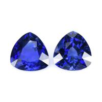 1.55&nbsp;Ct.Tw.Total Carat Weight Blue Sapphire Pair from Ceylon (Sri Lanka) Video