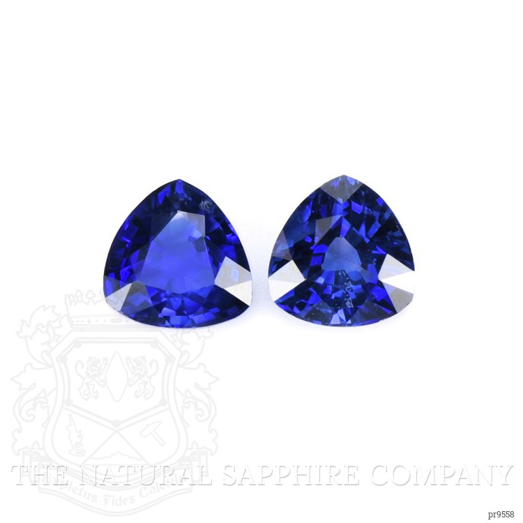1.55 Ct.Tw. Blue Sapphire Pair from Ceylon (Sri Lanka)
