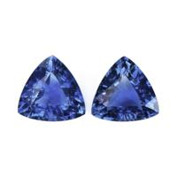 1.67&nbsp;Ct.Tw.Total Carat Weight Blue Sapphire Pair from Ceylon (Sri Lanka) Video