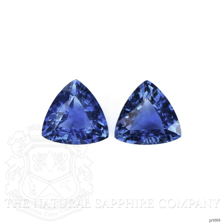 1.67 Ct.Tw. Blue Sapphire Pair from Ceylon (Sri Lanka)