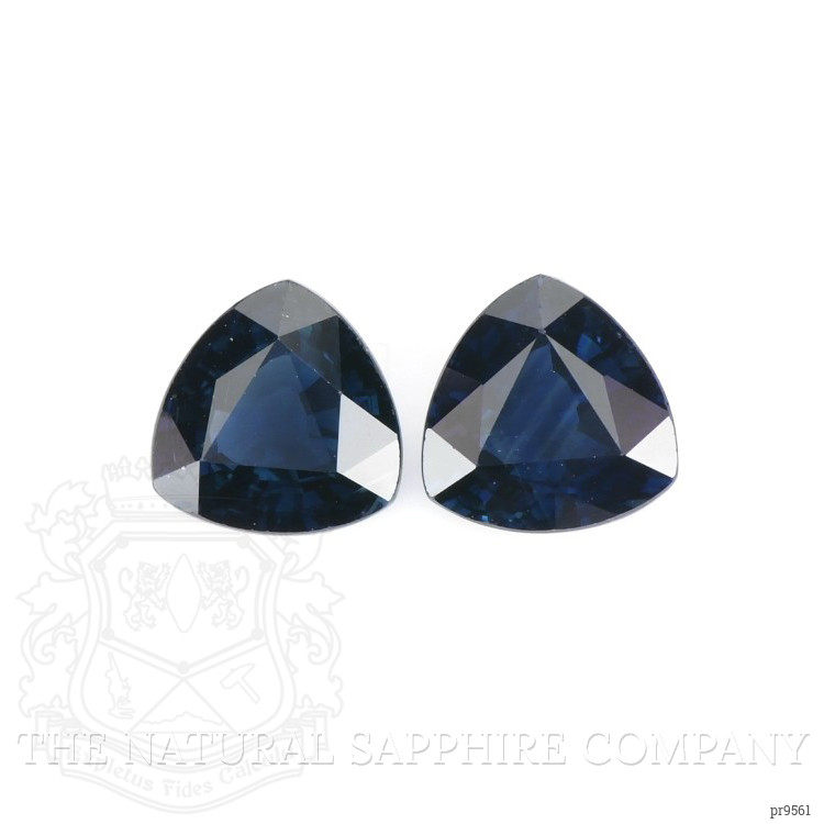 2.65 Ct.Tw. Blue Sapphire Pair from Ceylon (Sri Lanka)