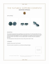 3.02 Ct.Tw.Total Carat Weight Sapphire Pair from Montana Appraisal