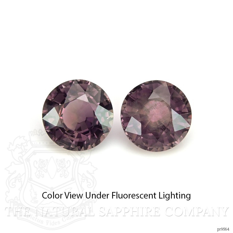 3.26 Ct.Tw. Color Change Sapphire Pair from Ceylon (Sri Lanka)