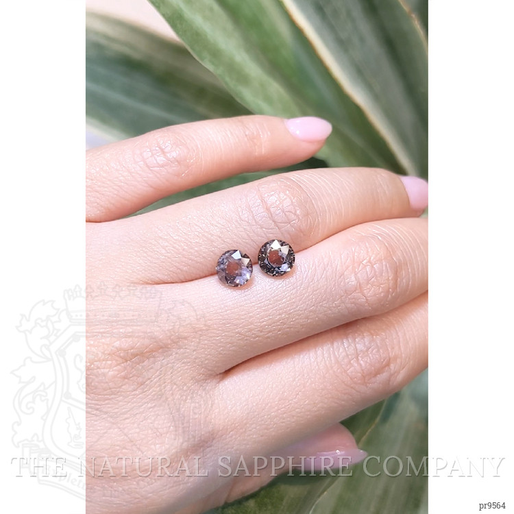 3.26 Ct.Tw. Color Change Sapphire Pair from Ceylon (Sri Lanka)