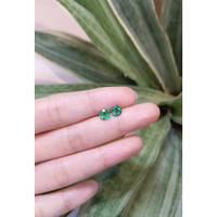 1.31 Ct.Tw.Total Carat Weight Emerald Pair from Zambia Life Style