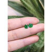1.62 Ct.Tw.Total Carat Weight Emerald Pair from Zambia Life Style