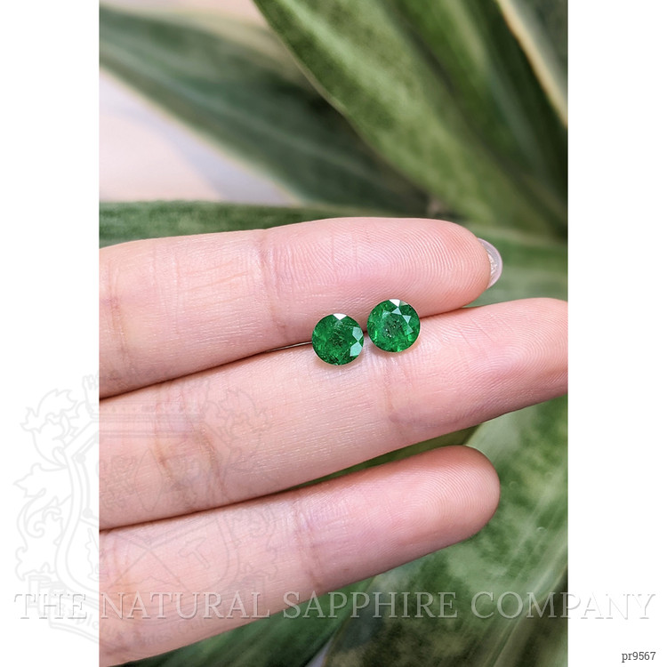 1.62 Ct.Tw. Emerald Pair from Zambia