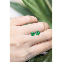 1.62&nbsp;Ct.Tw.Total Carat Weight Emerald Pair from Zambia Life Style