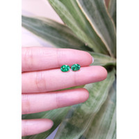 1.29 Ct.Tw.Total Carat Weight Emerald Pair from Zambia Life Style
