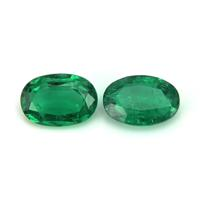 1.66 Ct.Tw.Total Carat Weight Emerald Pair from Zambia Video