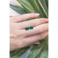 1.66 Ct.Tw.Total Carat Weight Emerald Pair from Zambia Life Style
