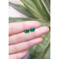 1.66 Ct.Tw.Total Carat Weight Emerald Pair from Zambia Life Style