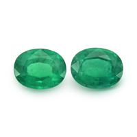 3.74 Ct.Tw.Total Carat Weight Emerald Pair from Zambia Video