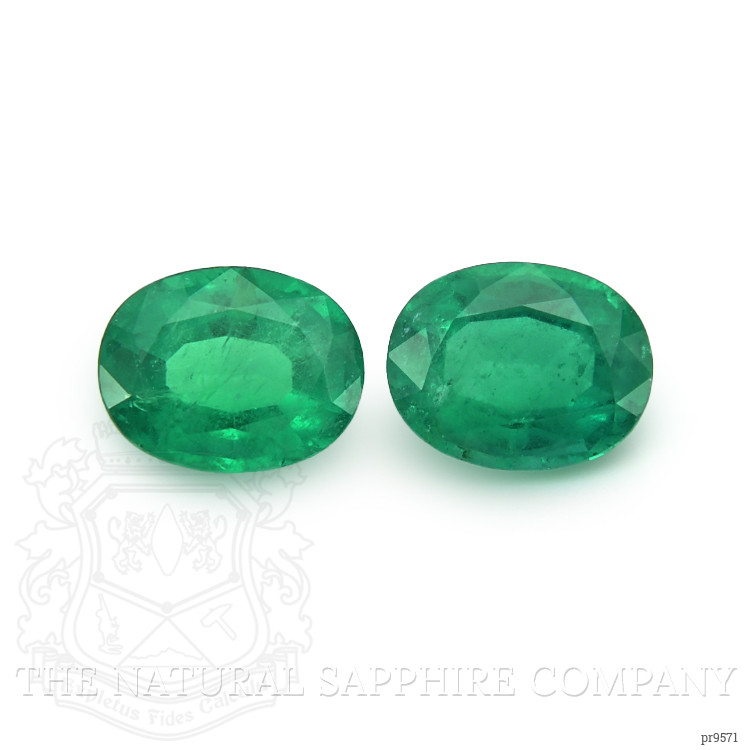 3.74 Ct.Tw. Emerald Pair from Zambia