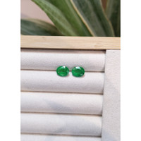 3.74&nbsp;Ct.Tw.Total Carat Weight Emerald Pair from Zambia Life Style