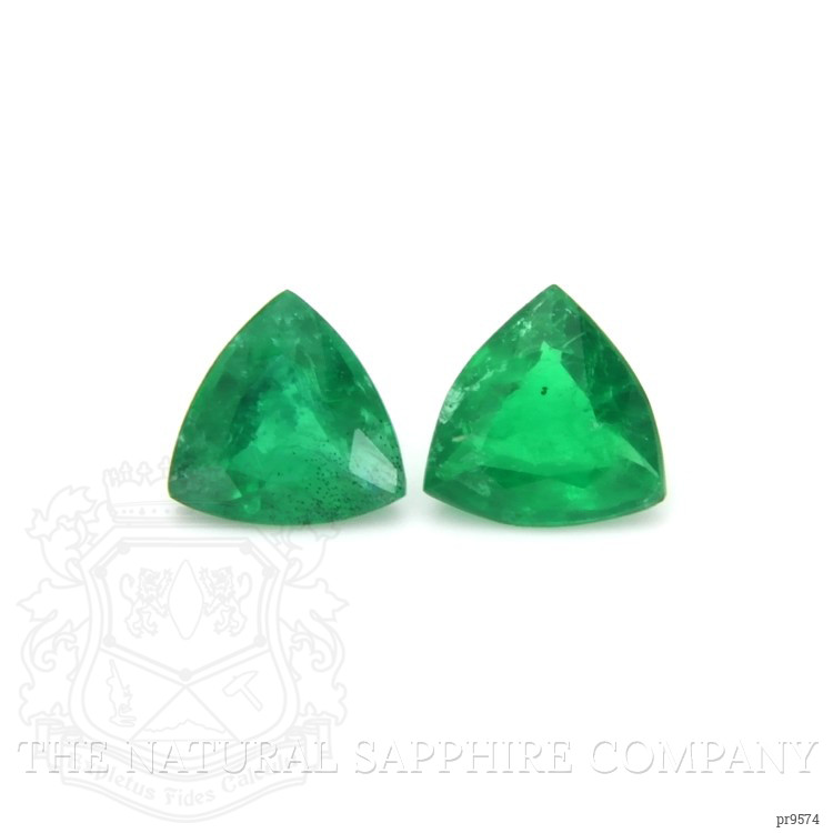 1.08 Ct.Tw. Emerald Pair from Zambia