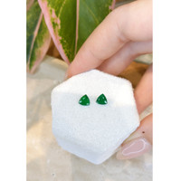 1.08&nbsp;Ct.Tw.Total Carat Weight Emerald Pair from Zambia Life Style