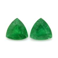 1.35 Ct.Tw.Total Carat Weight Emerald Pair from Zambia Video