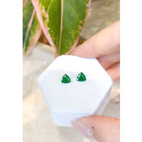 1.35 Ct.Tw.Total Carat Weight Emerald Pair from Zambia Life Style