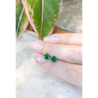 1.35&nbsp;Ct.Tw.Total Carat Weight Emerald Pair from Zambia Life Style