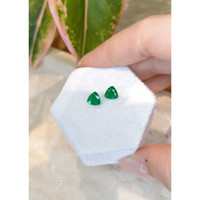 1.56 Ct.Tw.Total Carat Weight Emerald Pair from Zambia Life Style