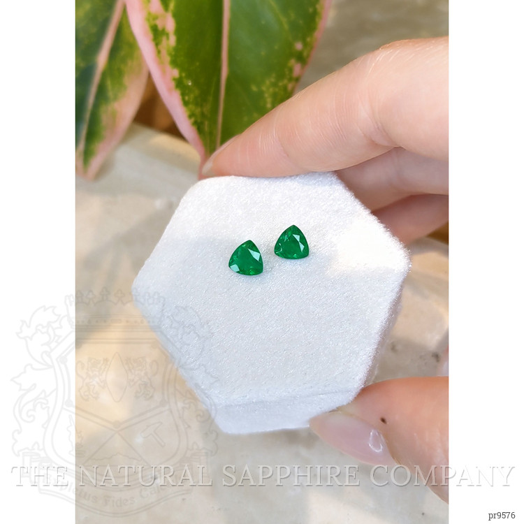 1.56 Ct.Tw. Emerald Pair from Zambia