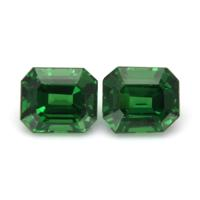 1.89 Ct.Tw.Total Carat Weight Tsavorite Garnet Pair from Tanzania Video