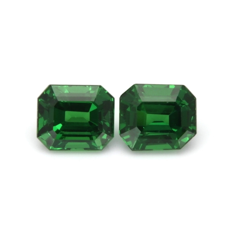 1.89 Ct.Tw. Tsavorite Garnet Pair from Tanzania