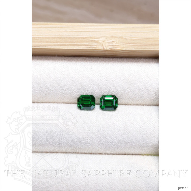 1.89 Ct.Tw. Tsavorite Garnet Pair from Tanzania