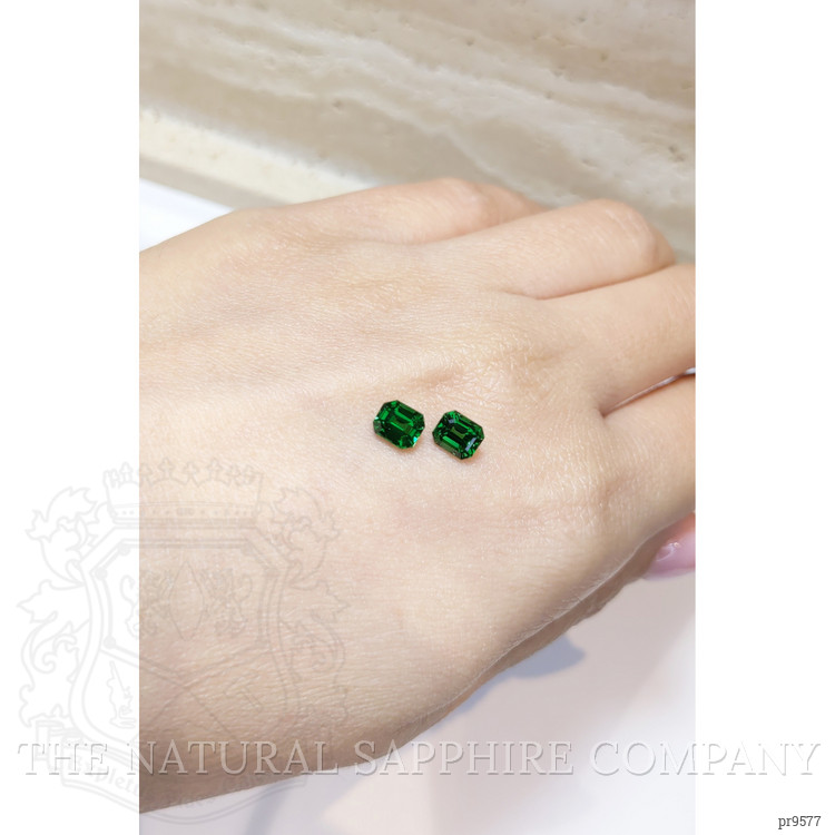 1.89 Ct.Tw. Tsavorite Garnet Pair from Tanzania