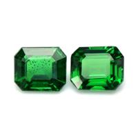 1.72 Ct.Tw.Total Carat Weight Tsavorite Garnet Pair from Tanzania Video