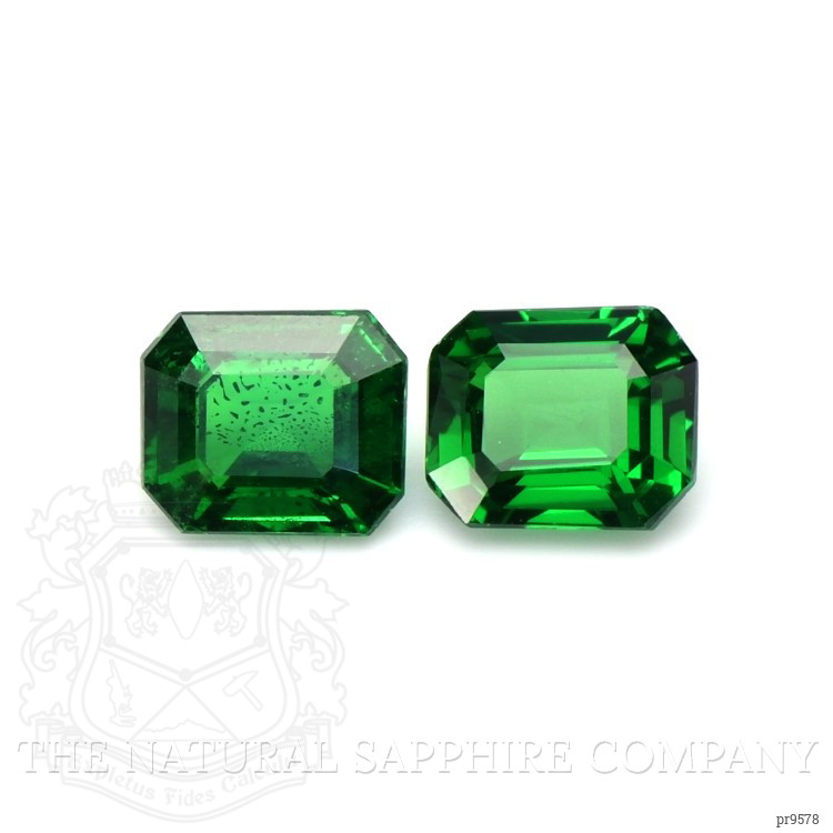 1.72 Ct.Tw. Tsavorite Garnet Pair from Tanzania