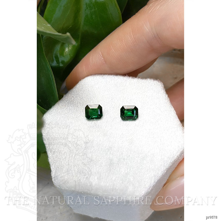 1.72 Ct.Tw. Tsavorite Garnet Pair from Tanzania