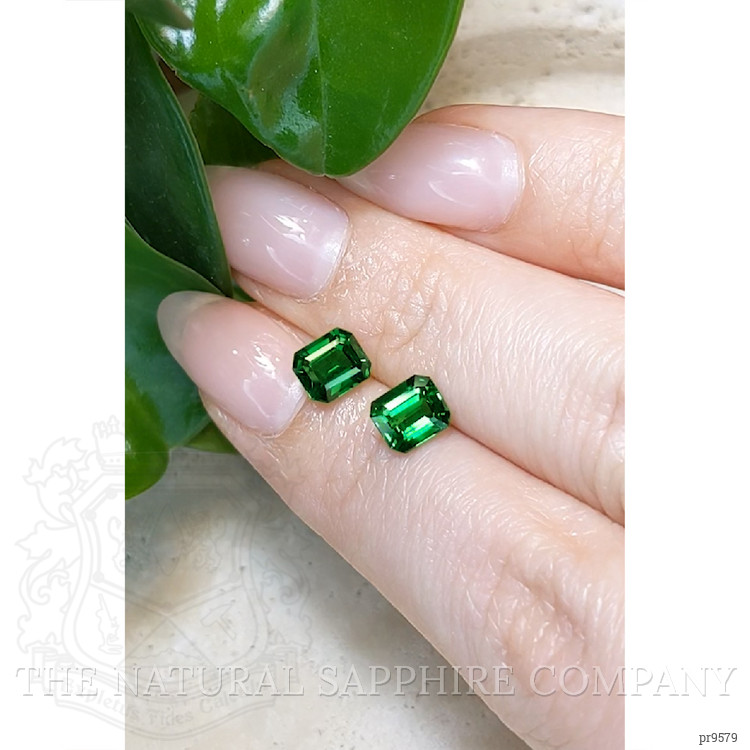 1.95 Ct.Tw. Tsavorite Garnet Pair from Tanzania