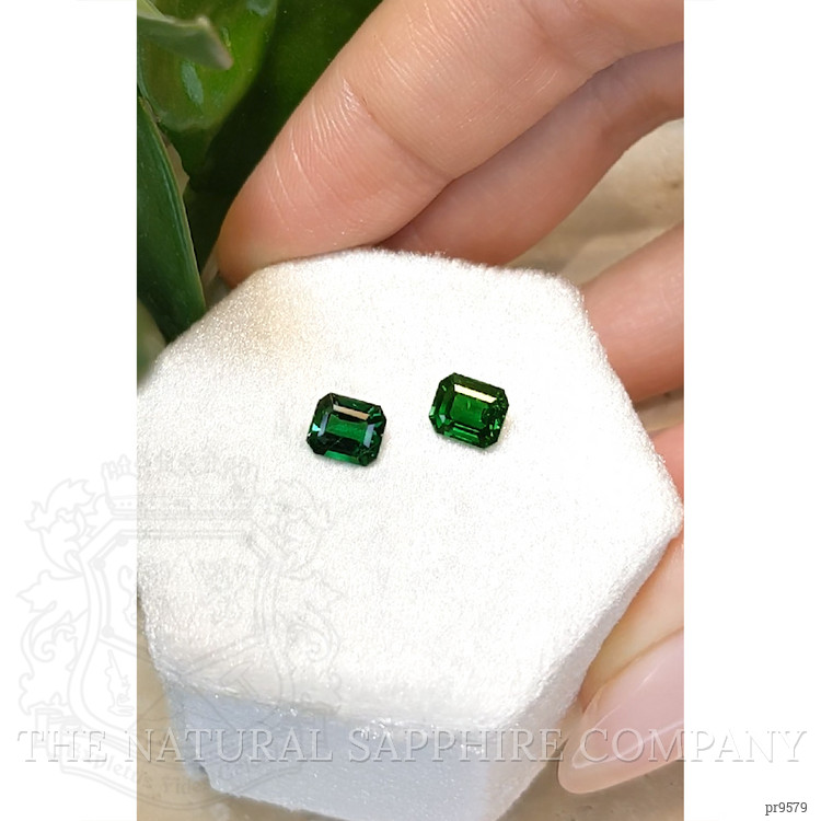 1.95 Ct.Tw. Tsavorite Garnet Pair from Tanzania