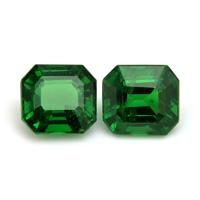 2.55 Ct.Tw.Total Carat Weight Tsavorite Garnet Pair from Tanzania Video