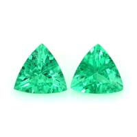 0.82 Ct.Tw.Total Carat Weight Emerald Pair from Colombia Video